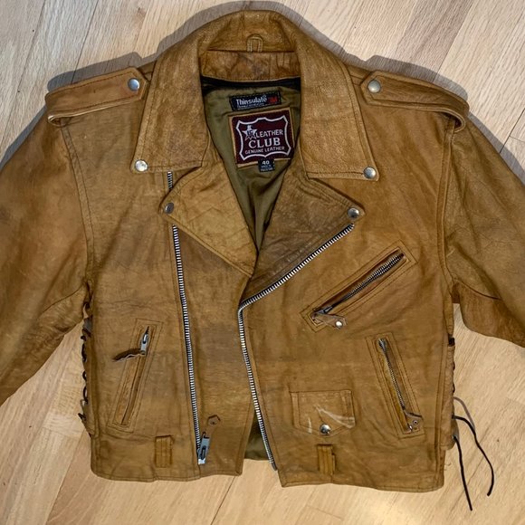 Leather Club Other - Leather Club Thinsulated Vintage Motorcycle Jacket